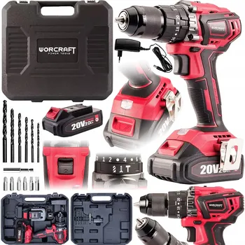 Aku Šroubovák Worcraft s akumulátorovým napájením 20 V CHD-S20LIBAC