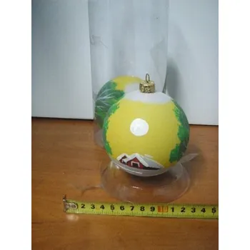 Vánoce Vánoční koule 2 ks 10 cm nerozbitné