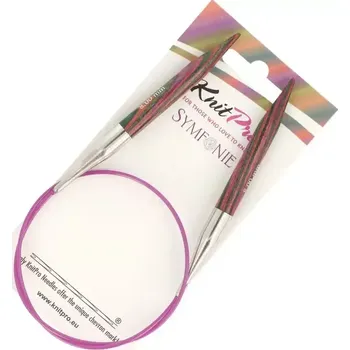 Jehlice KnitPro Symfonie kruhové fixní jehlice 8mm 50cm (KnitPro Symfonie kruhové dřěvěné jehlice 8mm 50cm)