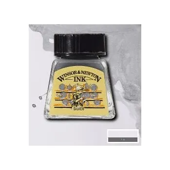 Náplň do psacích potřeb Tuš Winsor Newton 14ml – 617 stříbrná