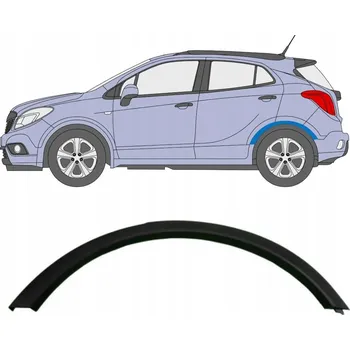 Lišta karosérie Boční lišta zadního blatníku pro Opel Mokka 2012-2016 / Levá