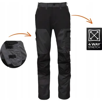 Pánské kalhoty ELASTICKÉ Pánské Pracovní Kalhoty s Mnoha Kapsami BOSAFETY Fusion STRETCH