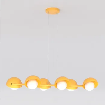 Emibig BOOM 6 ORANGE Závěsné/stropní svítidlo Oranžové G9 8W MAX LED Bílá