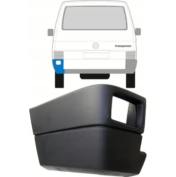 Nárazník Roh zadního nárazníku pro Volkswagen Transporter T4 1990-2003 / Levý
