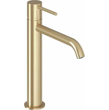 Vodovodní baterie RAVAK Baterie Ravak Espirit 250mm umyvadlová stojánková bez výpusti, gold brushed, X070616 X070616