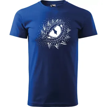 Sablio Tričko s potiskem Oko predátora - modré 5XL