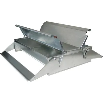 krmítko pro hospodářská zvířata Krmítko nášlapné pro drůbež nízké oboustranné, pozink, 40 cm