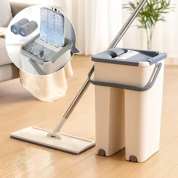 IP kamera Plochý mop s kbelíkem a oddělením špinavé vody + 2 náhradní návleky, čisticí sada