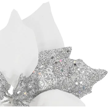 Vánoce Springos CA1235 VÁNOČNÍ OZDOBKA VÁNOČNÍ RŮŽE 18 CM