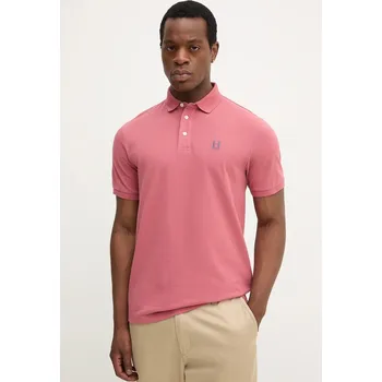 Pánská móda Bavlněné polo tričko Hackett London HM5600001 růžová 03A, vel. S