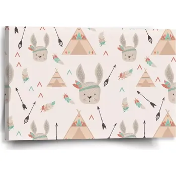 Obraz Sablio Obraz Zajíček indián - 60x40 cm