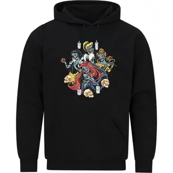 Pánská mikina Pánská mikina Zombie Princezny (Velikost: 5XL, Barva: Černá)