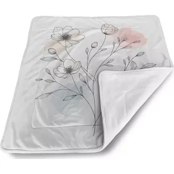 deka Sablio Deka pro miminko Květinová linie - 80x100 cm