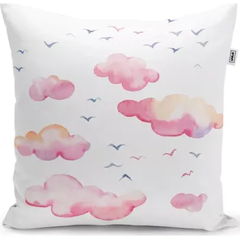 Polštář Sablio Polštář Růžové mraky - 40x40 cm