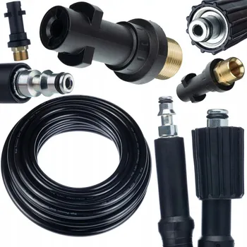 Vysokotlaký čistič HADICE 10M M22 TLAKOVÁ MYČKA + ADAPTÉR REDUKCE BAYONET KARCHER K2 K3 K4 K5