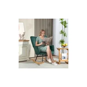 Křeslo Ergonomické houpací křeslo | tmavě zelené