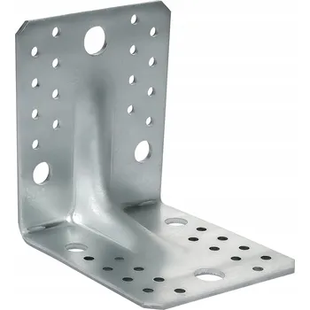 Tesařské kování Úhelník s prolisem, tesařský spojovací prvek KP2B 105x105x90x3MM 50 KS