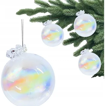 Vánoční dekorace Zdobená Vánoční Koule , hladká Vánoční Koule , reflexní Vánoční Koule , tvarované Vánoční Baňky vánoční koule 12 cm 1 ks