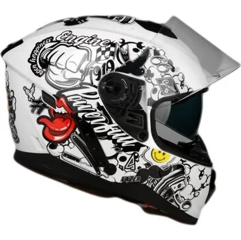Cyklistická přilba Motocyklová Přilba Lazer Rafale Evo STICKERBOMB L