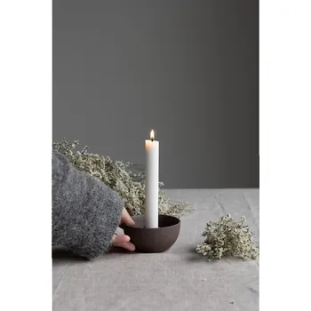 Svícen STOREFACTORY Keramický svícen LIDATORP mini P.10cm hnědý