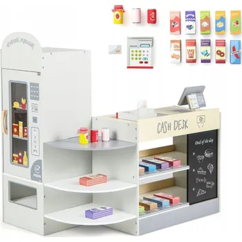 Obraz Dřevěný obchod pro děti s křídovou tabulí 89 x 57 x 88 cm