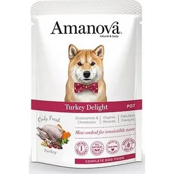 Krmivo pro psa Amanova Dog Adult Turkey Delight - krůta krmivo pro dospělé psy, kapsička 100g