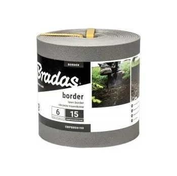 Zahradní obrubník Plast Zahradní lem 600 cm x 15 cm hnědý