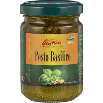 Omáčka Gustoni Pesto bazalkové 140 g bio BIO VEGAN Množství: 1 ks