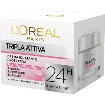Pleťový krém L'Oréal Hydratační ochranný krém pro suchou a citlivou pleť 50 ml