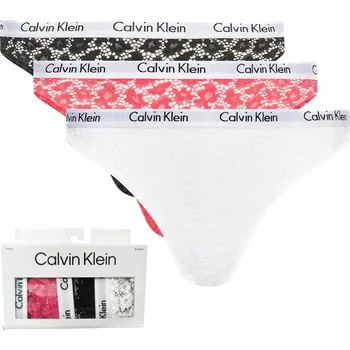 Dámské spodní prádlo CALVIN KLEIN BRAZILSKÉ KALHOTKY DÁMSKÉ KALHOTKY 3PK vel. M