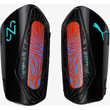 Fotbalový chránič PUMA NEYMAR JR ULTRA LIGHT STRAP CHRÁNIČE FOTBAL - Černá, Oranžová - velikost XS