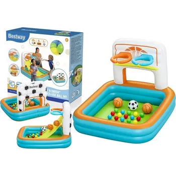 Bestway 52728 Multifunkční Nafukovací bazén s míčky Basketbal míč