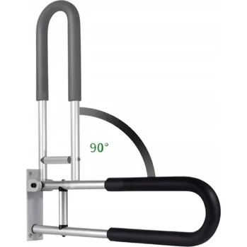 SKLÁDACÍ DRŽÁK DO KOUPELNY PRO SENIORY A OSOBY SE SNÍŽENOU POHYBLIVOSTÍ, MADLO VÝKLOPNÉ 60 cm