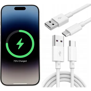 Datový kabel USB kabel - USB C 2M 200 cm UNIVERZÁLNÍ Kabel pro nabíjení USB A - USB C