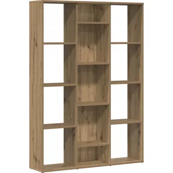Knihovna Police/regál na knihy, barva dub artisan, 100x24x140 cm