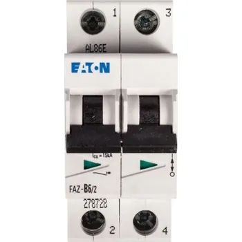 Jistič Eaton Jistič FAZB6/2 2P B 6A 15kA 278728