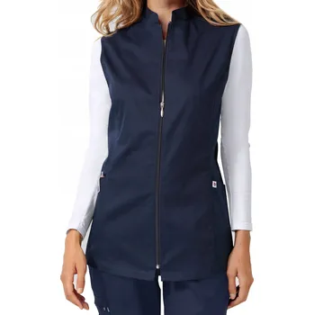 Dámská vesta VESTA BEZRUKÁVNÍK PRO LÉKAŘE SESTRU CLINIC DRESS TMAVĚ MODRÁ XS