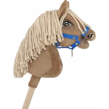 Hobby horsing Ohlávka pro Hobby Horse A4, zapínací, malá - modrá