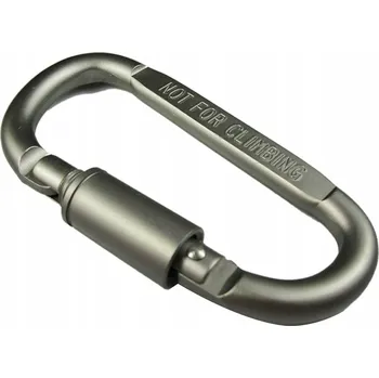 KARABINA S ŠROUBOVACÍM ZÁMĚREM HLINÍKOVÁ ŠEDÁ