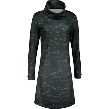 Dámská mikina Dámská prodloužená mikina premium ALTISPORT VOJ/ALW067MI06 TMAVĚ HNĚDÁ XXL