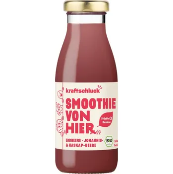 kraftschluck Smoothie jahoda rybíz zimolez 250 ml bio BIO VEGAN Množství: 3 ks