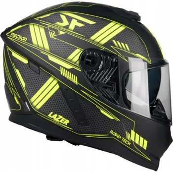 Helma na motorku Integrální helma Lazer Rafale Evo Roadtech černá žlutá matná M