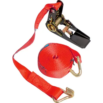 Upínací popruh BIKETEC TRANSPORTNÍ PÁS 25 MM X 5 M NOSNOST DO 500 KG, 1 PÁS, ČERVENÝ