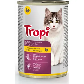 Krmivo pro kočku Tropi mokré krmivo pro kuře 0,415 kg