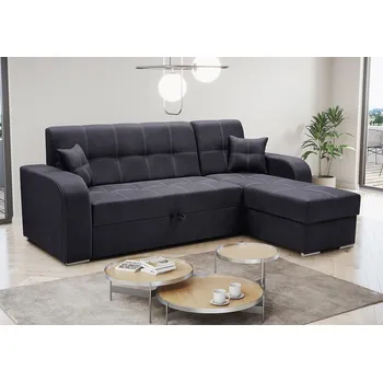 Sedací souprava MAXMAX SOLUŇ pravá varianta černá