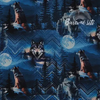 Teplákovina Vlci (E) (Kvalitní teplákoviny z Holandska)