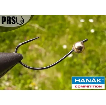 Rybářský háček Tungstenová hlavička bez protihrotu Hanák velikost 6 barva Gold - 0,9g