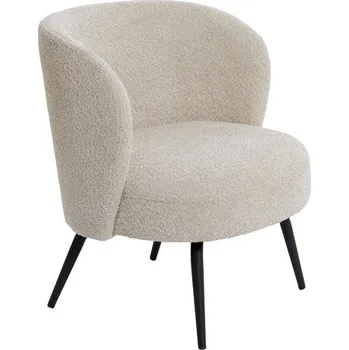 Křeslo Krémové křeslo z textilie bouclé Dieyda – Light & Living ID_1595608