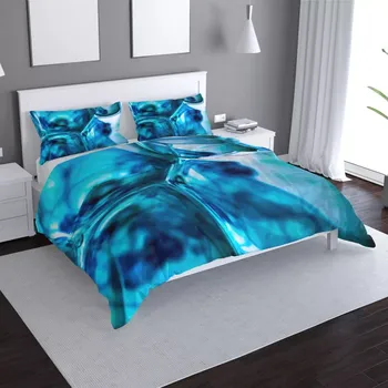 Povlečení Sablio Povlečení Modré bubliny - 140x200 / 90x70