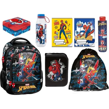 Školní batoh Paso zvýhodněná školní sada s batohem Spiderman 8 ks